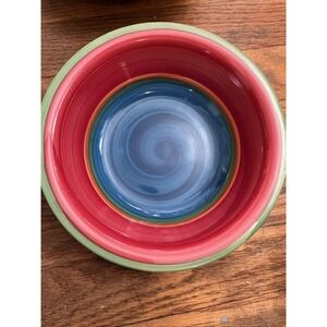 Royal Norfolk 7 3/8" Mambo Blue Center Soup Cereal Salad Bowl‎ Vintage